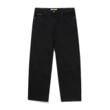 Relaxed Denim Jeans, Flat Black