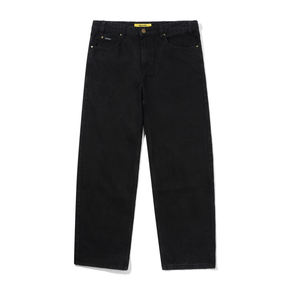 Butter Goods Relaxed Denim Jeans, Flat Black