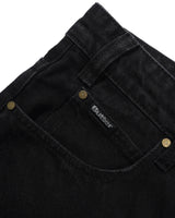 Relaxed Denim Jeans, Flat Black