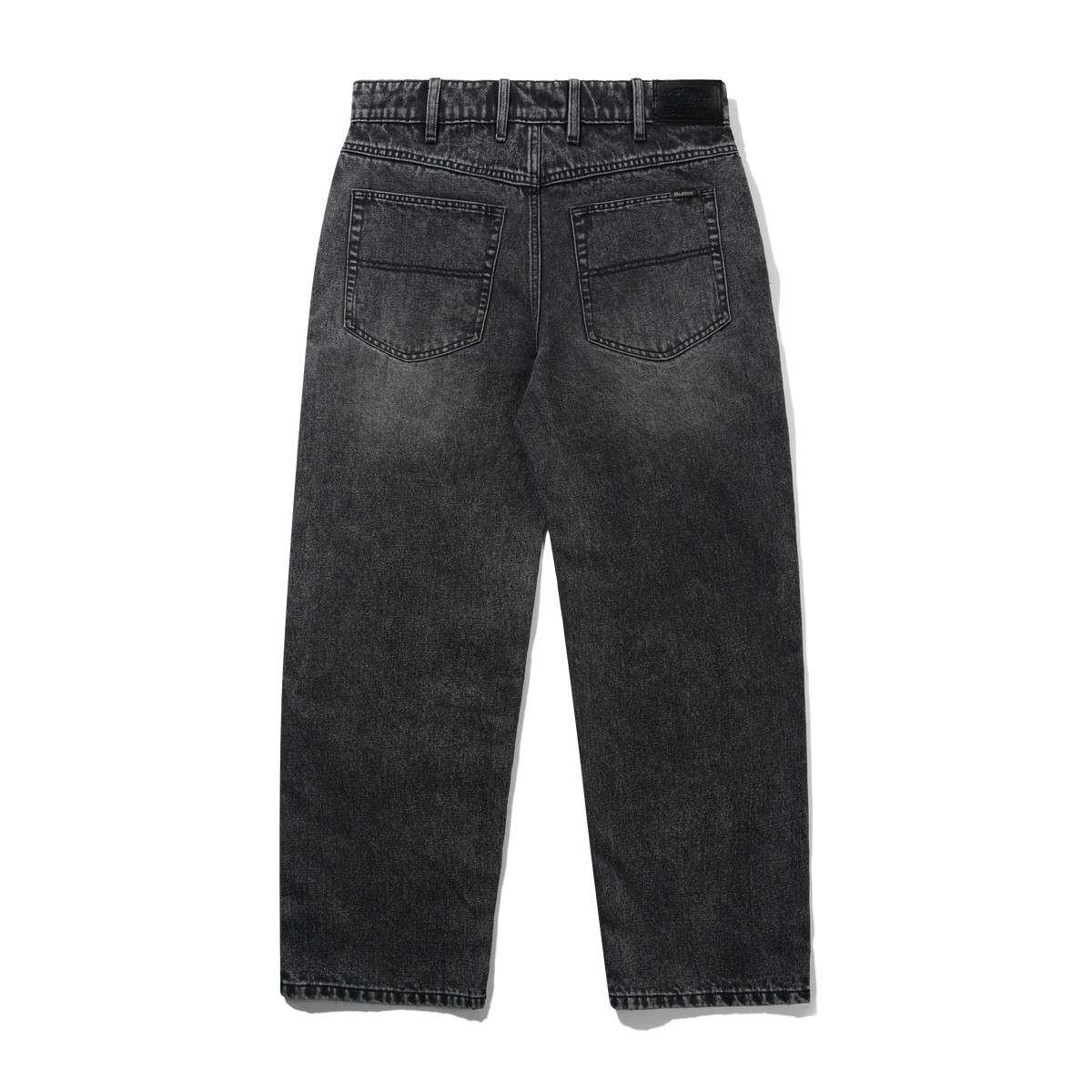 Relaxed Denim Jeans, Streaky Black