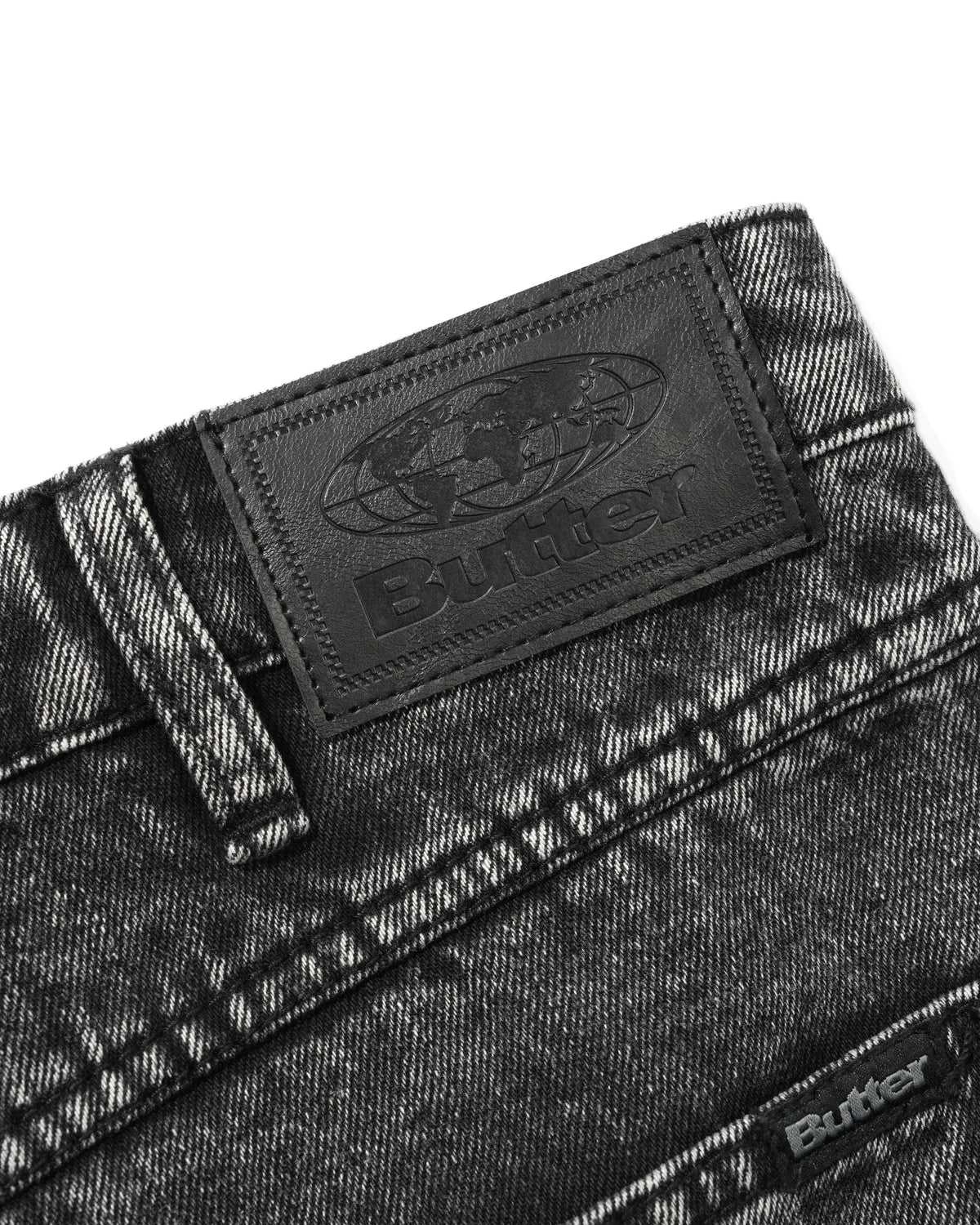 Relaxed Denim Jeans, Streaky Black