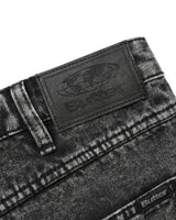 Relaxed Denim Jeans, Streaky Black