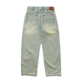 Relaxed Denim Jeans, Sunfade Blue