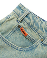 Relaxed Denim Jeans, Sunfade Blue