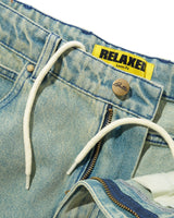 Relaxed Denim Jeans, Sunfade Blue