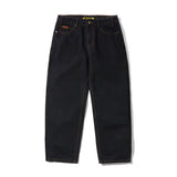Relaxed Denim Jeans, Washed Black