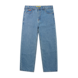 Relaxed Denim Jeans, Washed Indigo