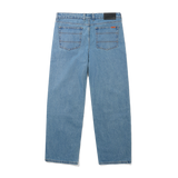 Relaxed Denim Jeans, Washed Indigo