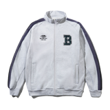 Relay Fleece Track Jacket, Ash