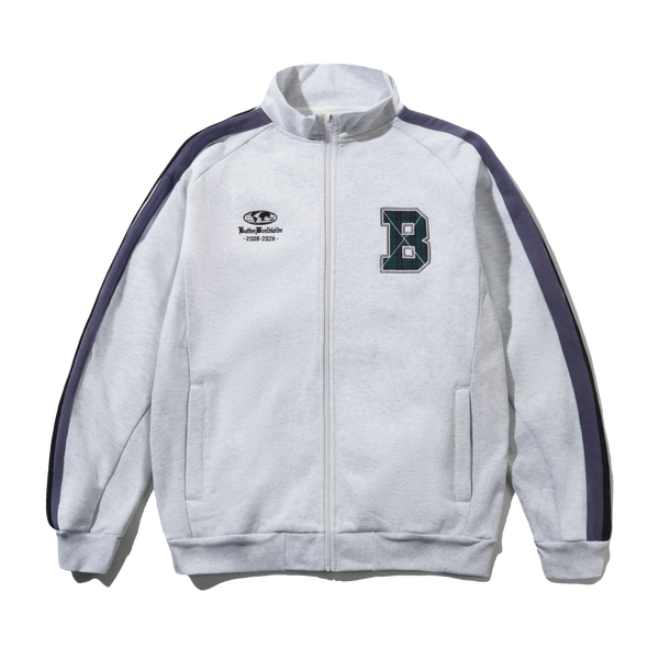 Butter Goods Relay Fleece Track Jacket, Ash