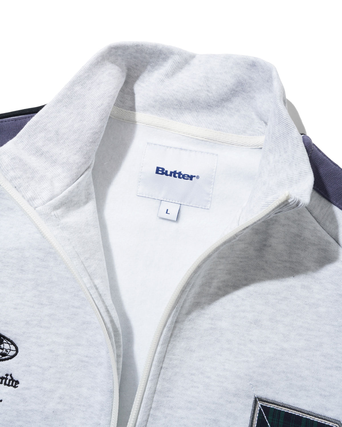 Relay Fleece Track Jacket, Ash