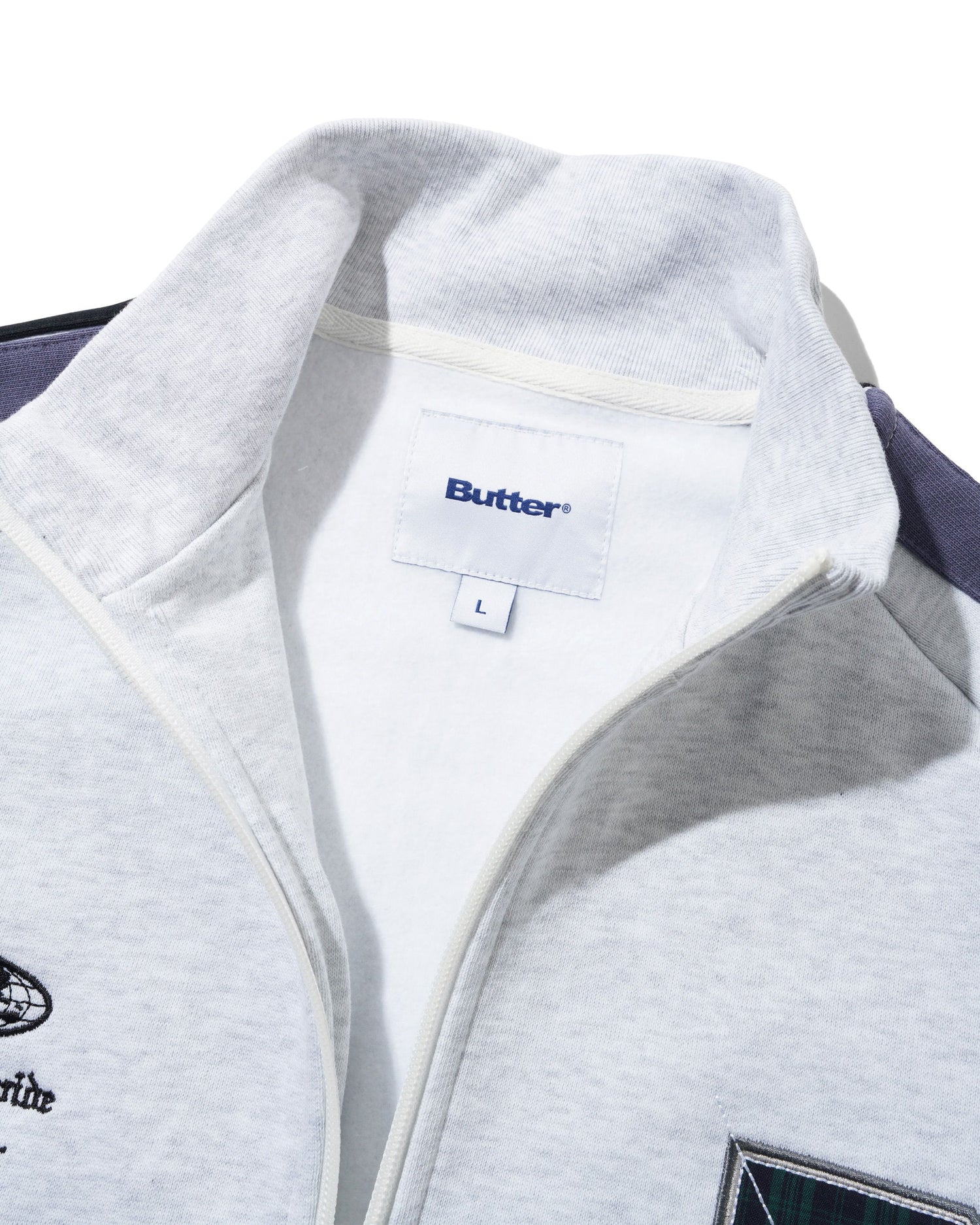 Relay Fleece Track Jacket, Ash