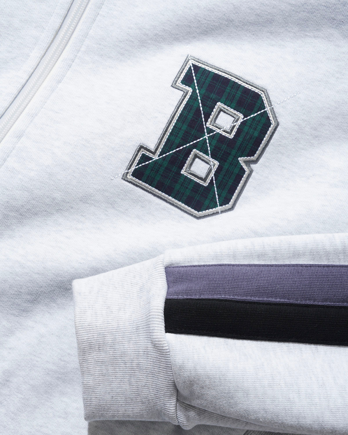 Relay Fleece Track Jacket, Ash