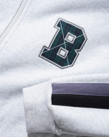 Relay Fleece Track Jacket, Ash