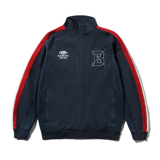 Relay Fleece Track Jacket, Washed Navy