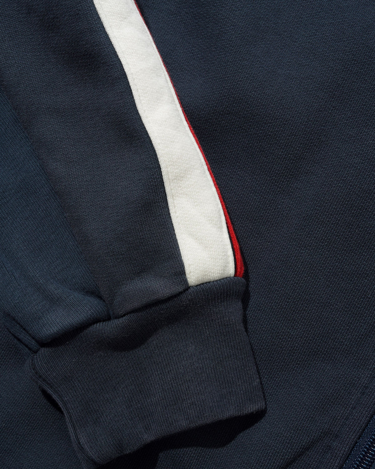 Relay Fleece Track Jacket, Washed Navy