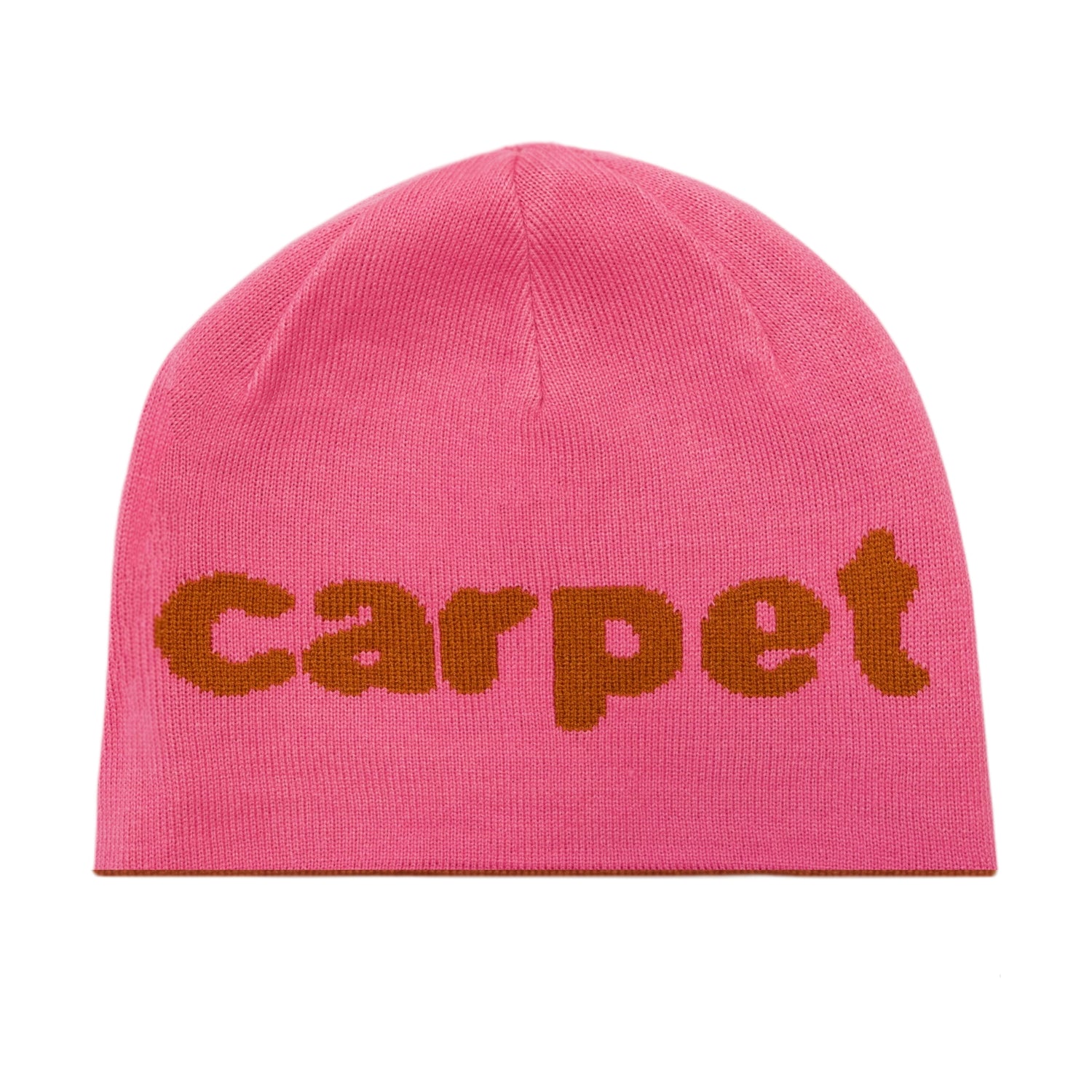 Reversible Beanie, Brown / Pink