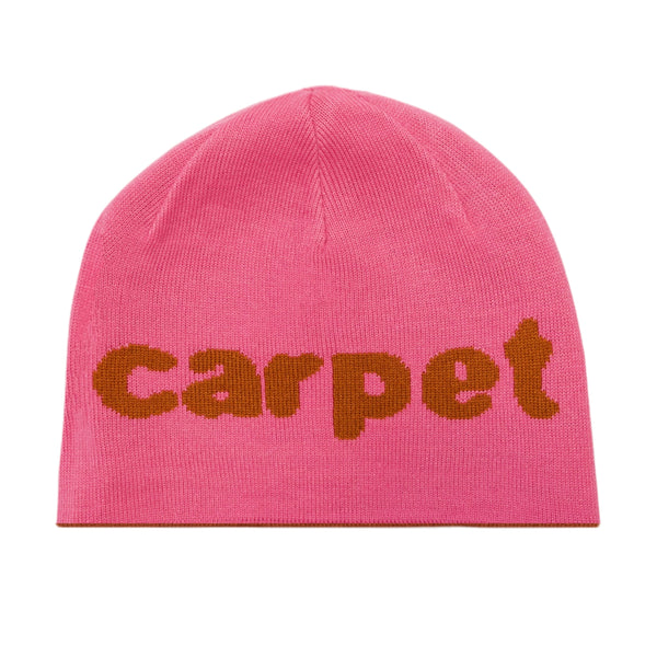 Carpet Company Reversible Beanie, Brown / Pink