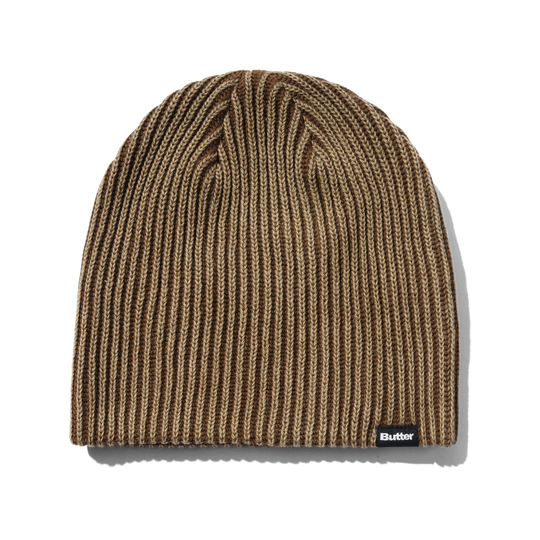 Ribbed Skully Beanie, Washed Brown