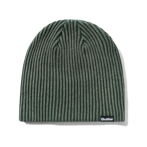 Butter Goods Ribbed Skully Beanie, Washed Forest