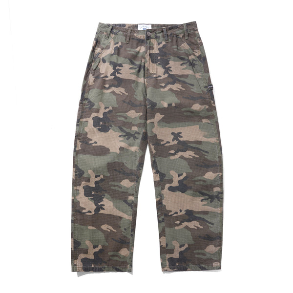 Cash Only Ripstop Carpenter Pants, Woodland Camo