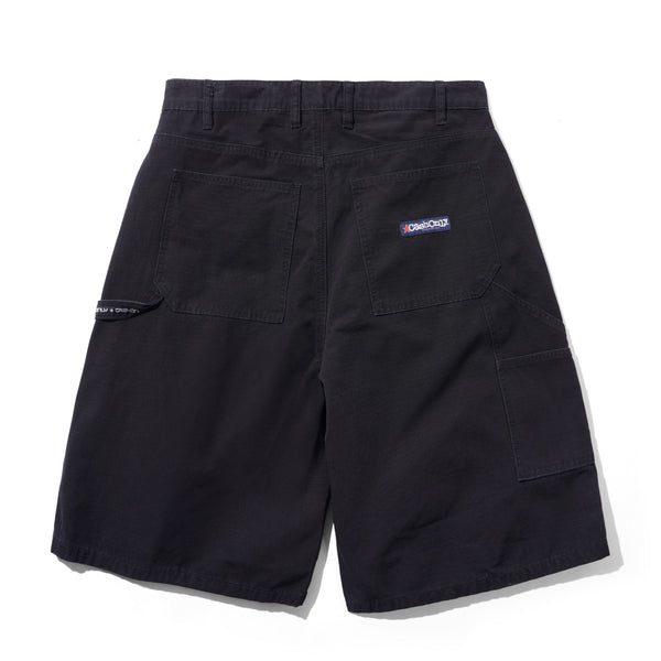 Cash Only Ripstop Carpenter Shorts, Washed Black