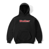 Ripstop Logo Applique Pullover Hood, Black