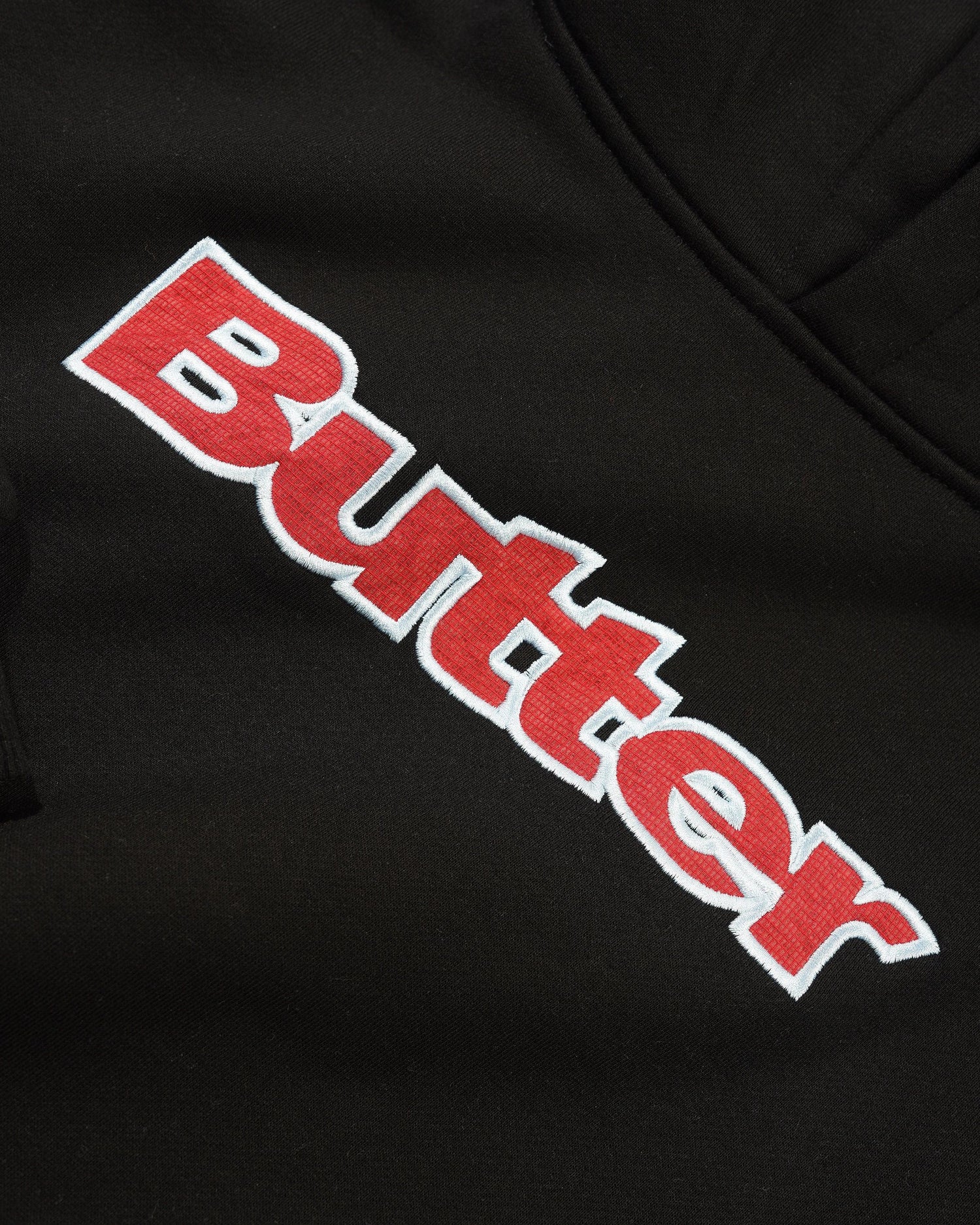 Ripstop Logo Applique Pullover Hood, Black