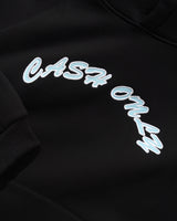 Ripstop Logo Applique Pullover Hood, Black