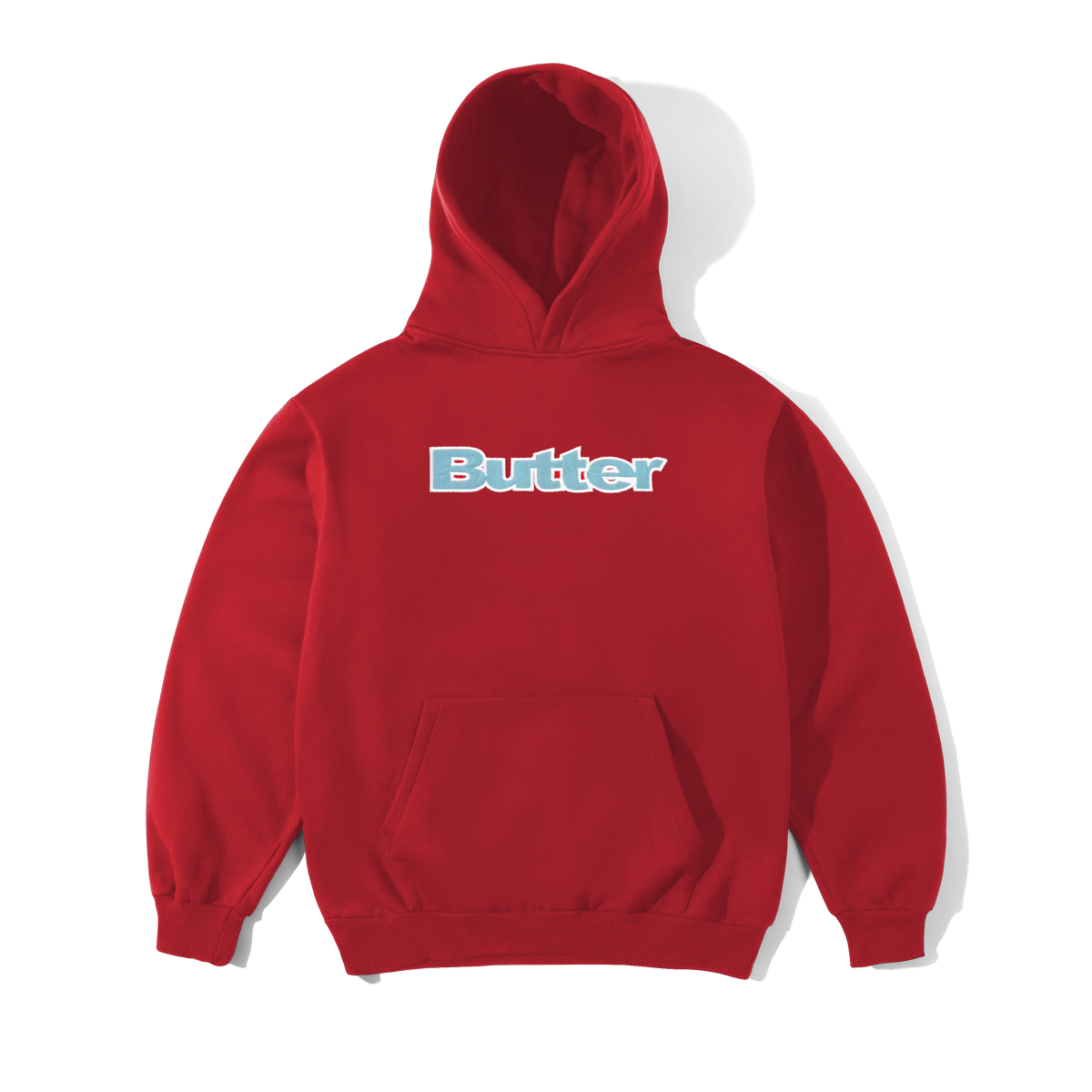 Ripstop Logo Applique Pullover Hood, Red