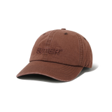 Ripstop Rounded Logo 6 Panel Cap, Washed Brown
