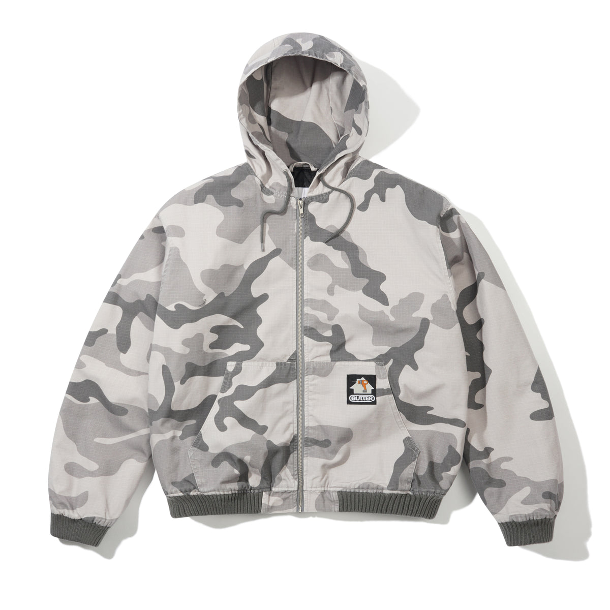 Ripstop Work Jacket, Snow Camo