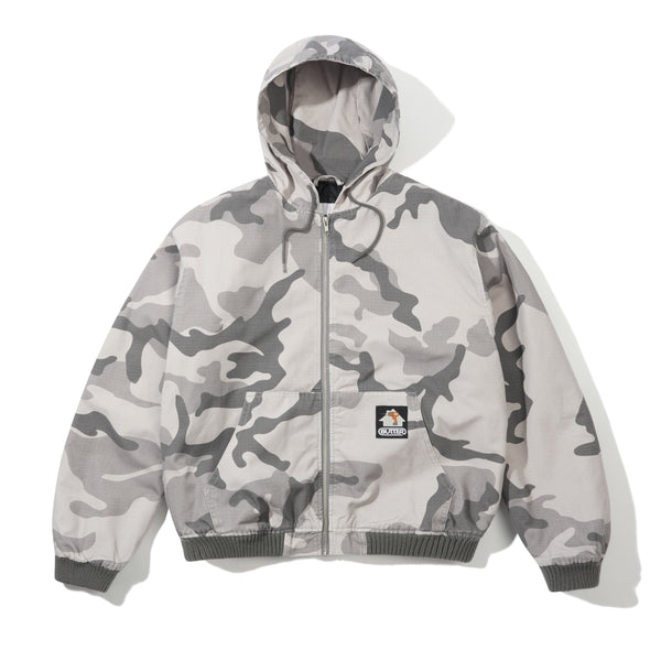 Butter Goods Ripstop Work Jacket, Snow Camo