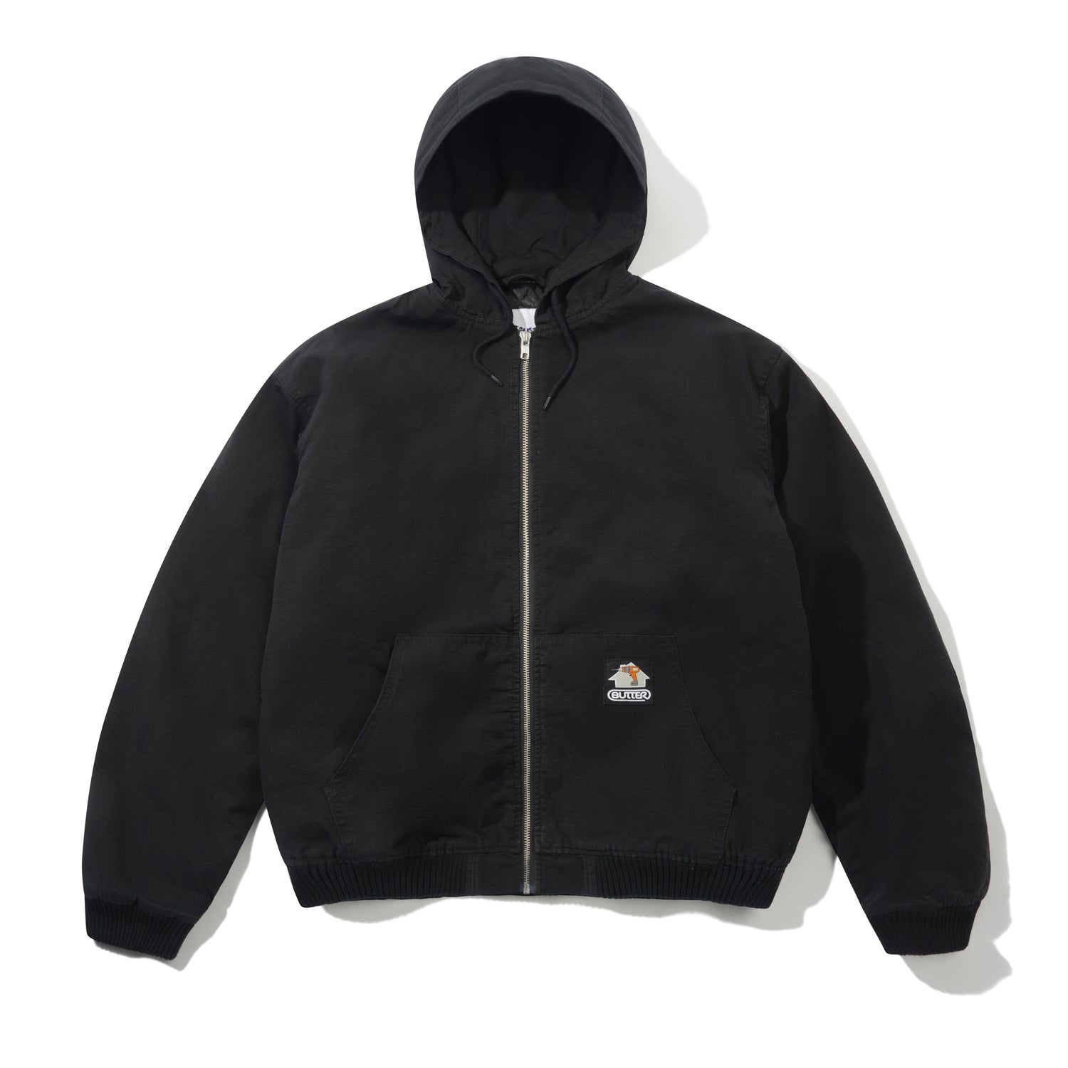 Ripstop Work Jacket, Washed Black
