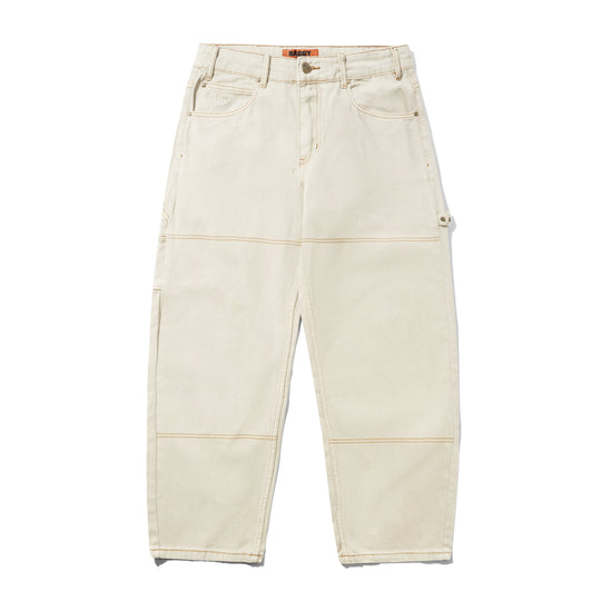 Rivet Denim Jeans, Bone.