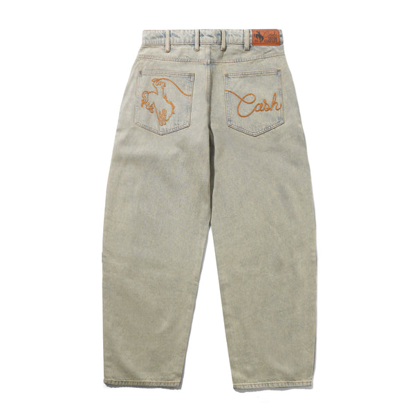 Cash Only Rodeo Denim Jeans, Sun Fade Blue