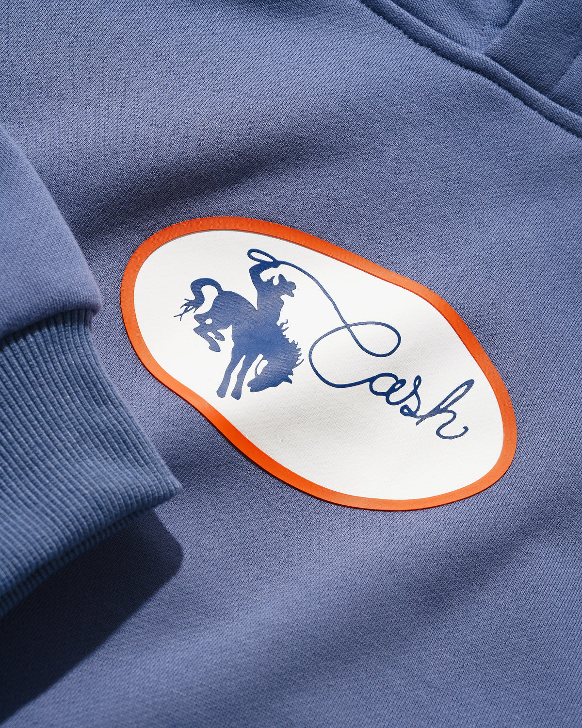 Rodeo Pullover Hood, Lead Blue