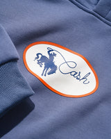 Rodeo Pullover Hood, Lead Blue
