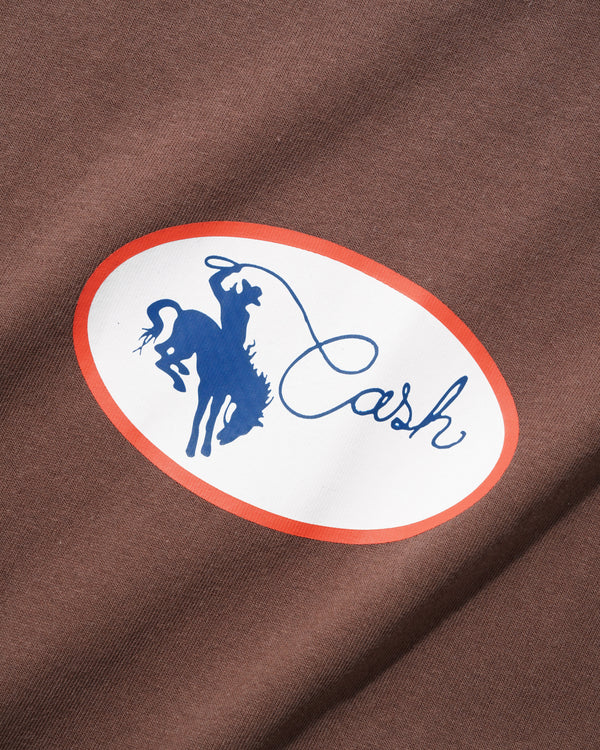 Cash Only Rodeo Tee, Brown