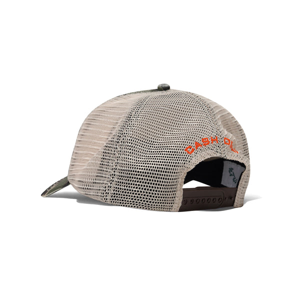 Cash Only Rodeo Trucker Cap, Camo