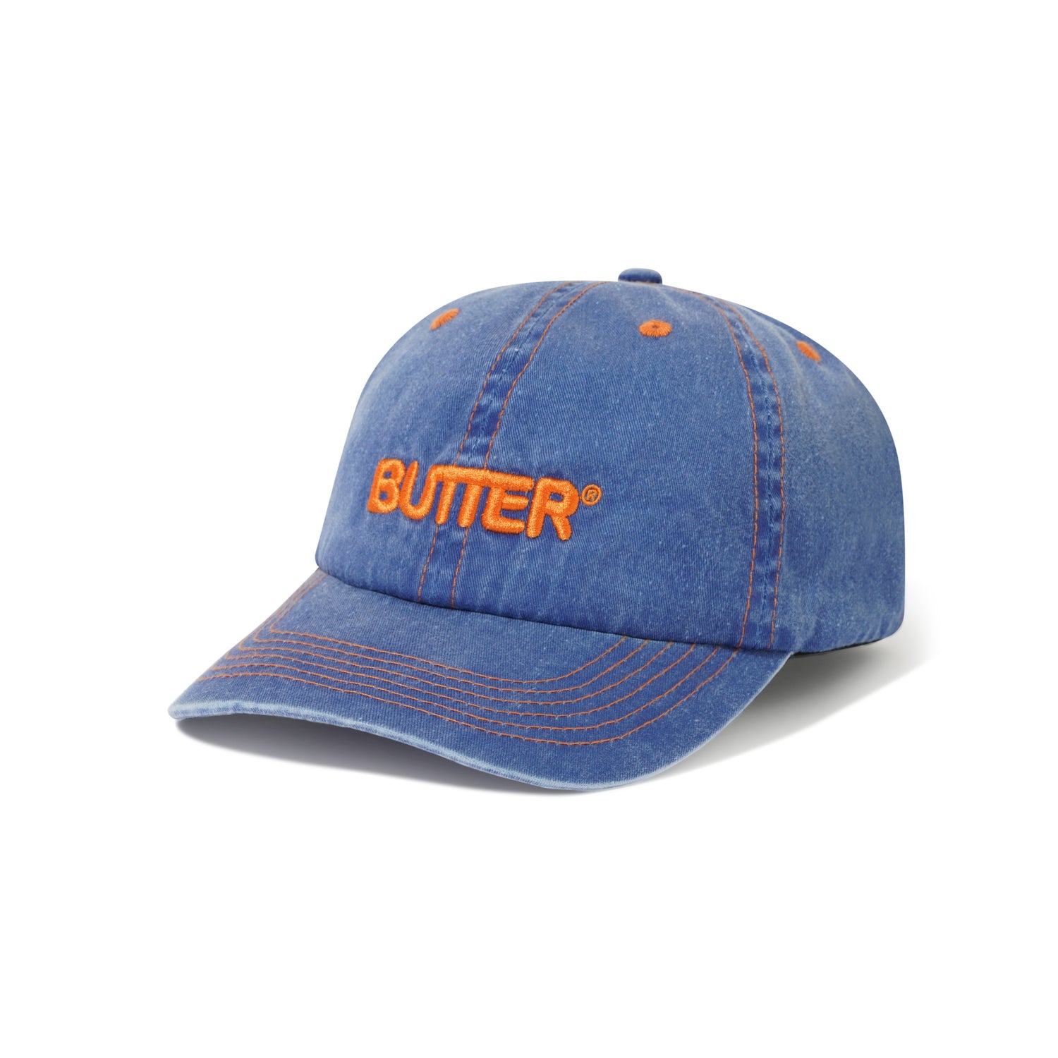 Rounded Logo 6 Panel Cap, Cobalt