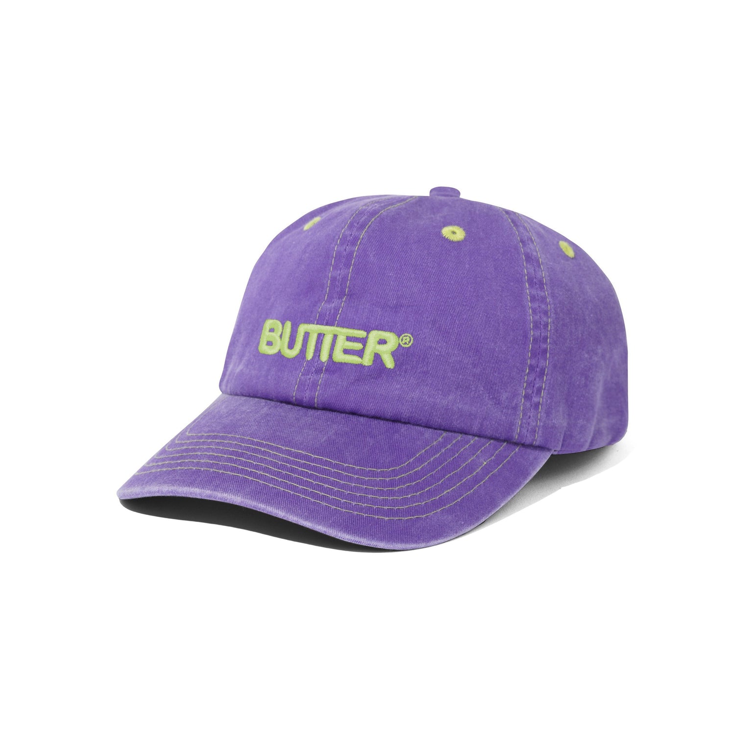 Rounded Logo 6 Panel Cap, Purple