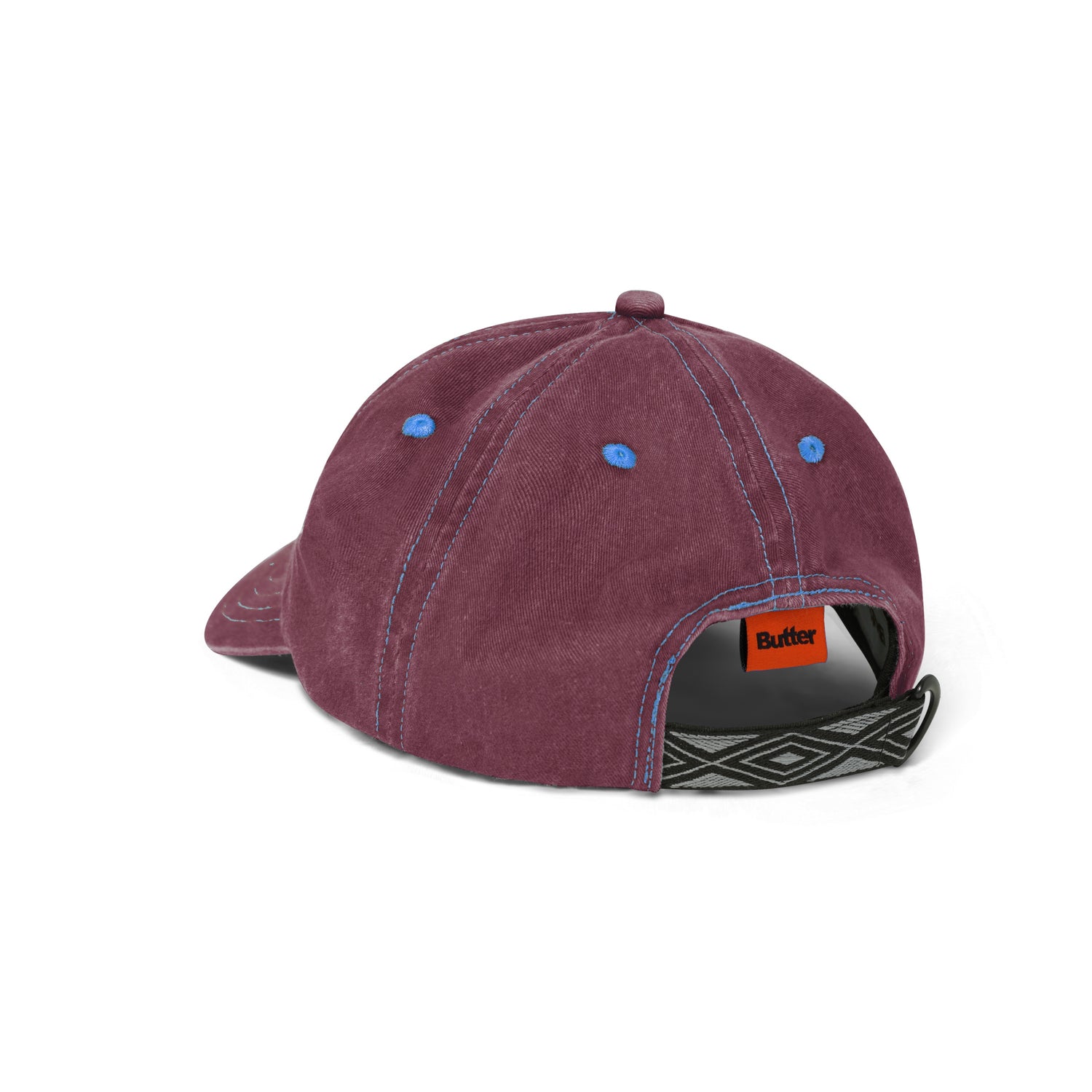 Rounded Logo 6 Panel Cap, Sangria