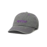 Rounded Logo 6 Panel Cap, Washed Grey