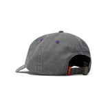 Rounded Logo 6 Panel Cap, Washed Grey