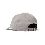 Rounded Logo 6 Panel Cap, Washed Light Grey