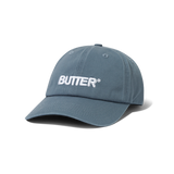 Rounded Logo 6 Panel Cap, Washed Ocean