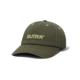 Rounded Logo 6 Panel Cap, Washed Army