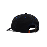Rounded Logo 6 Panel Cap, Washed Black