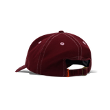 Rounded Logo 6 Panel Cap, Washed Maroon